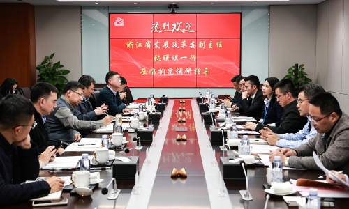 浙江省发改委党组成员、副主任张曙明一行莅临桐昆调研