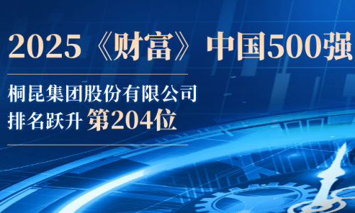 桐昆荣登2025《财富》中国500强第204位！